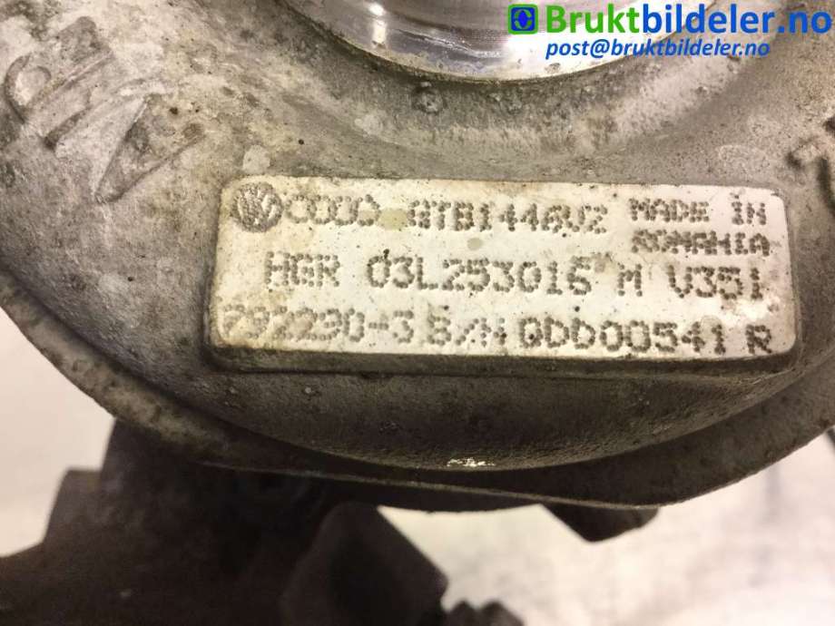 Turbo til VW Transporter / Caravelle 2009-2015 (Fase 2) (T5) (T5) (VOLKSWAGEN|03L 253 016 M|)
