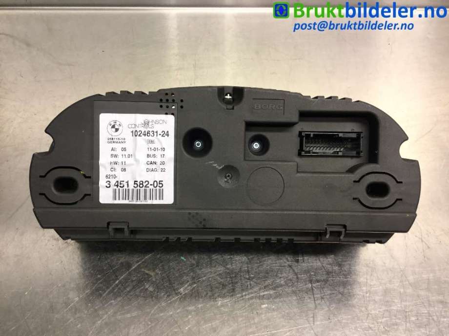 Instrumentpanel til BMW X3 2007-2010 (Fase 2) (E83) (E83) (BMW|3 451 582-05|1024631-24|)