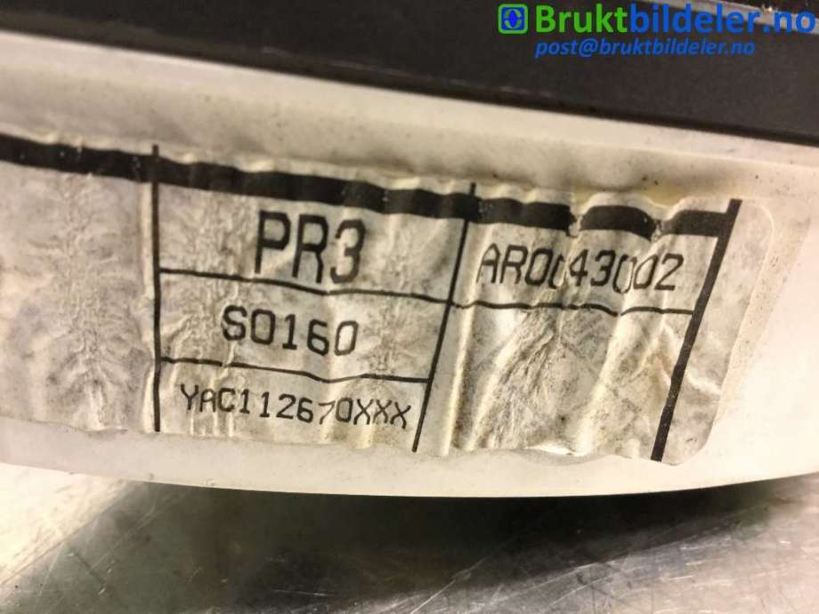 Instrumentpanel til MG F 1996-2002  (ROVER MGF RD|AR0043002|)