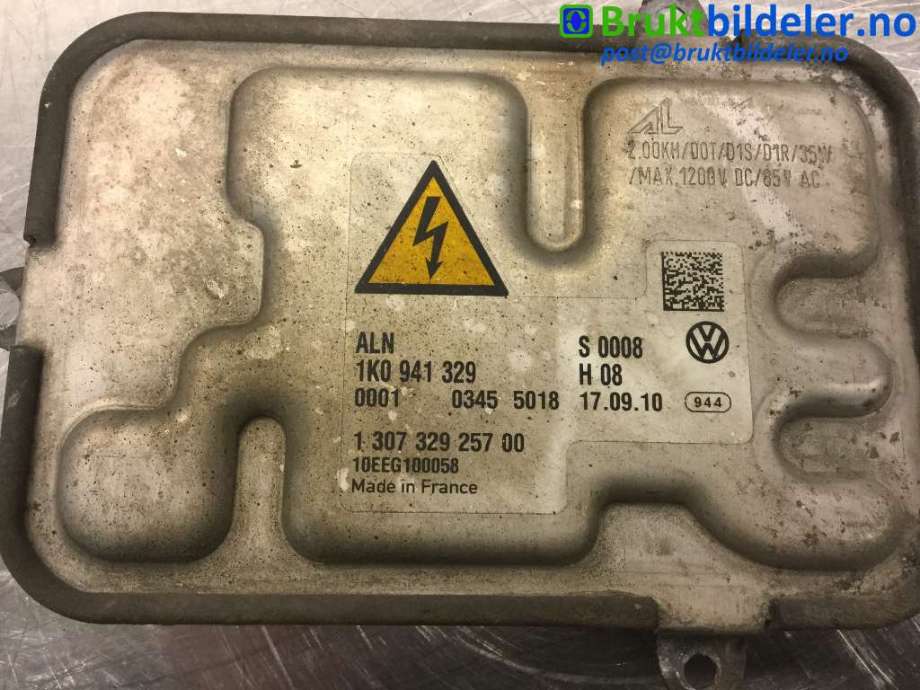 Styreenhet xenon/ballast til VW CC 2008-2012 (PASSAT CC) (PASSAT CC) (VOLKSWAGEN|1K0 941 329|1 307 329 257 00|)