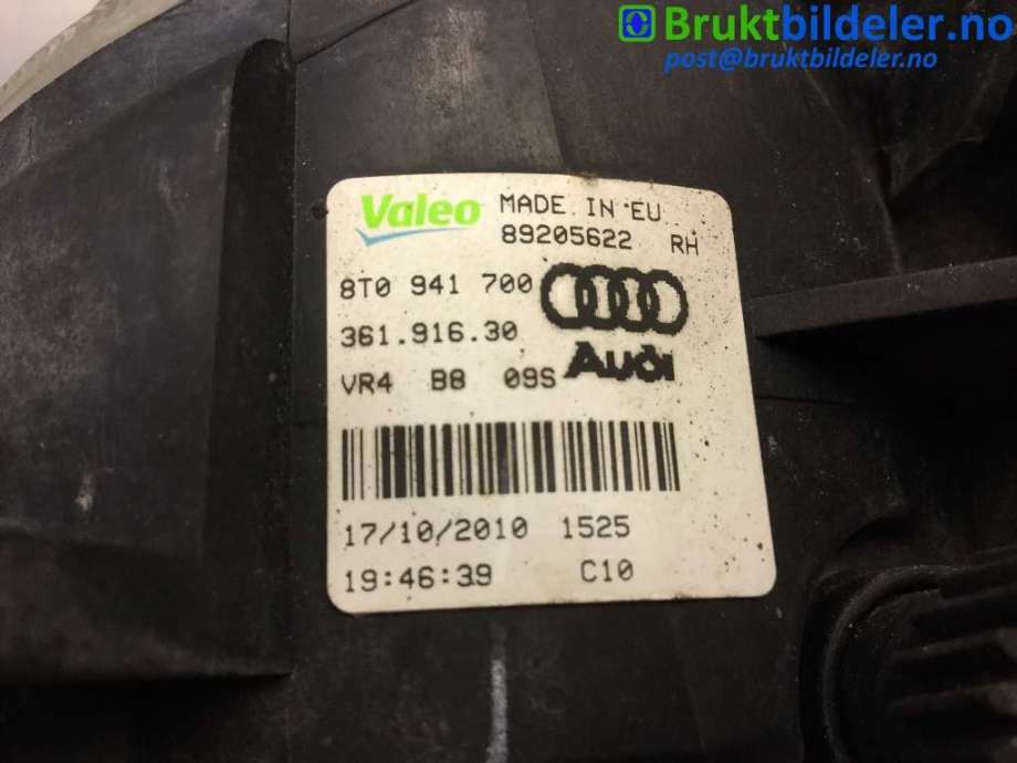 Tåkelykt venstre foran til VW CC 2008-2012 (PASSAT CC) (PASSAT CC) (VOLKSWAGEN|8T0 941 700|89205622|)