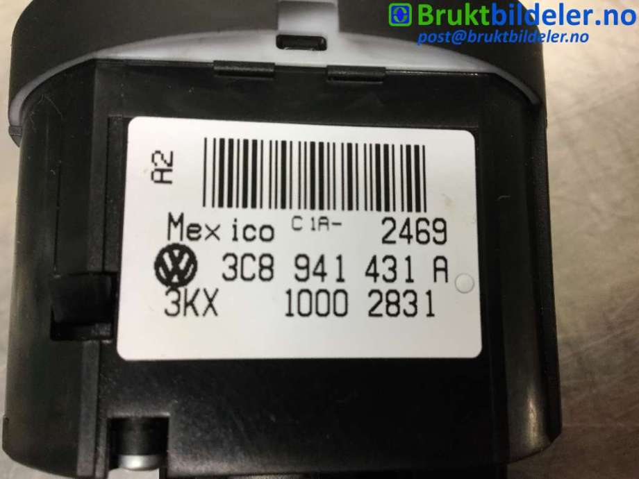 Bryter lys til VW CC 2008-2012 (PASSAT CC) (PASSAT CC) (VOLKSWAGEN|3C8 941 431 A|)