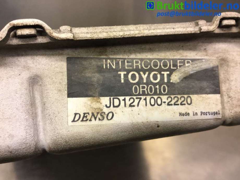 Intercooler til Toyota Verso 2004-2009 (Type II) (TOYOTA|17940-0R010|JD127100-2220|)