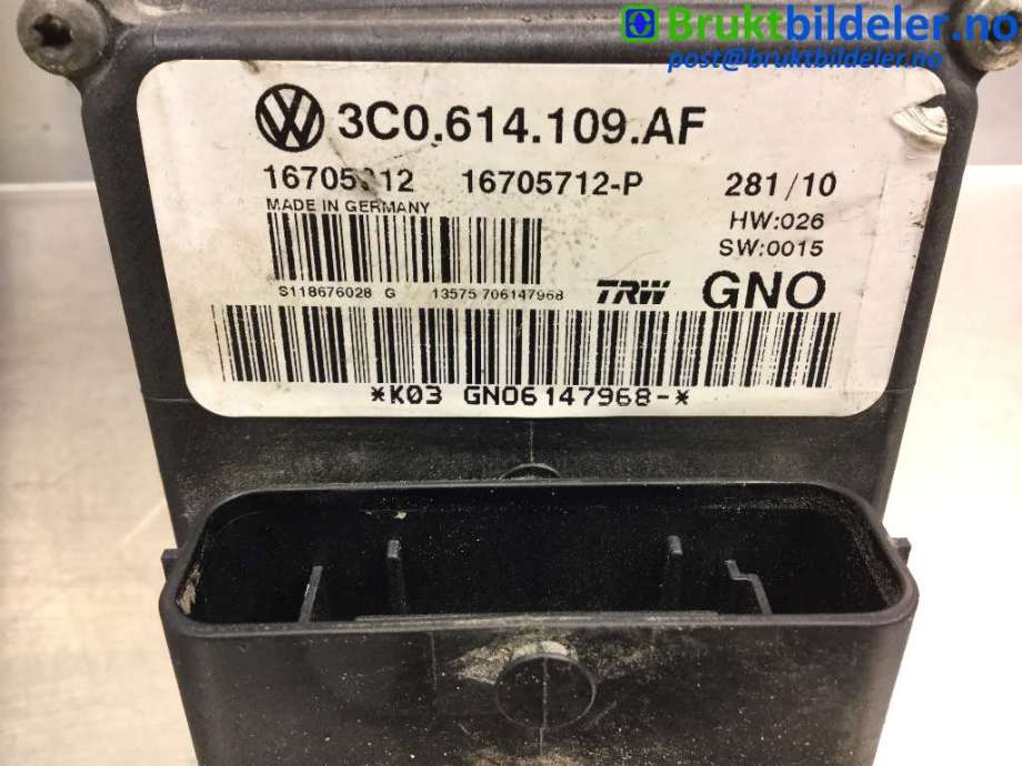 ABS sentral til VW CC 2008-2012 (PASSAT CC) (PASSAT CC) (VOLKSWAGEN|3C0 614 109 AF|16705712-P|)