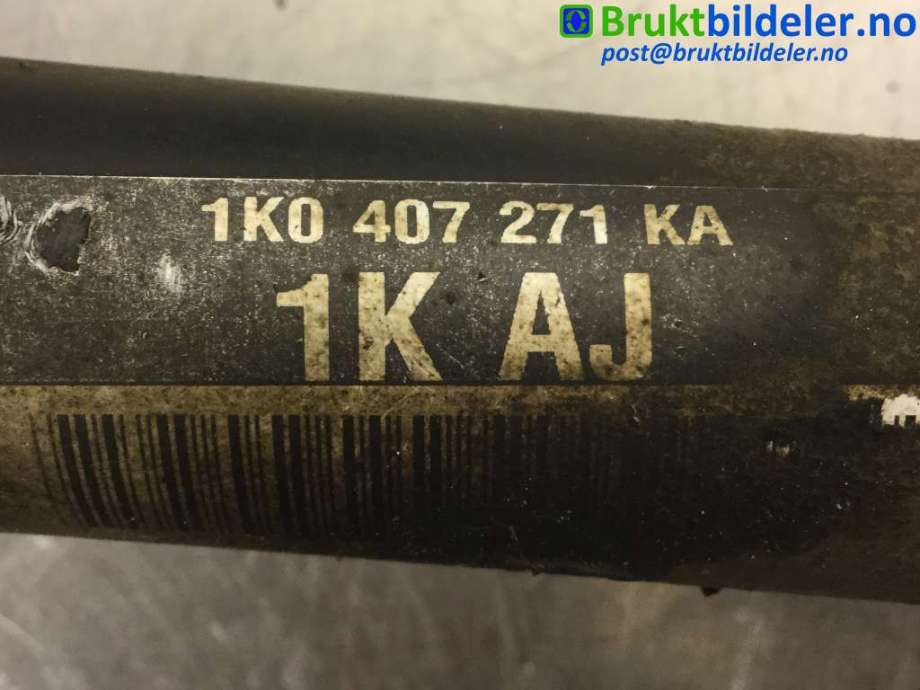 Drivaksel venstre foran til VW CC 2008-2012 (PASSAT CC) (PASSAT CC) (VOLKSWAGEN|1K0 407 271 KA|)