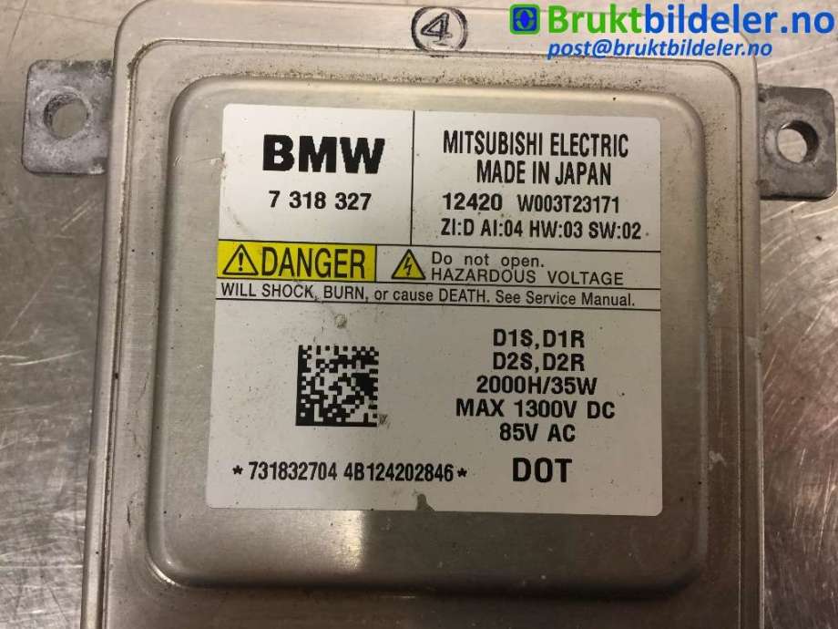 Styreenhet xenon/ballast til BMW 1-Serie 2011-2015 (Fase 1) (F20/F21) (F20/F21) (BMW|7318327|W003T23171|)