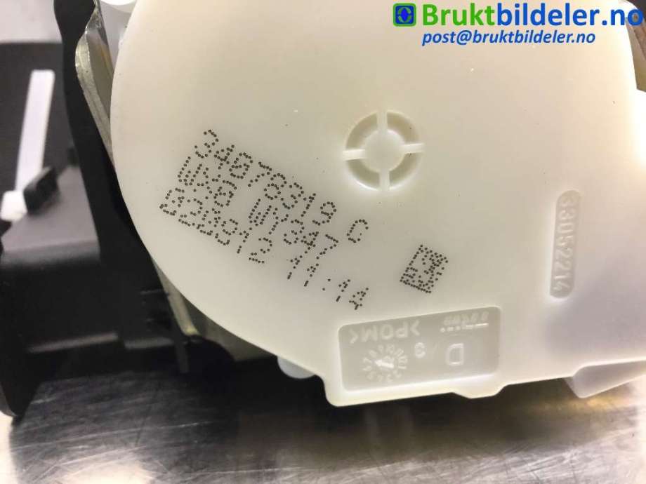 Sikkerhetsbelte foran høyre til BMW 1-Serie 2011-2015 (Fase 1) (F20/F21) (F20/F21) (BMW||34078319C)