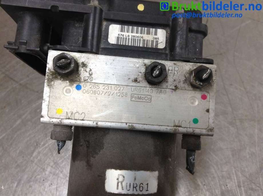 ABS sentral til Ford Ranger (Europa) 2007-2011 (FORD (US)|UR61-43-7A0|0 265 231 027|0 265 800 523