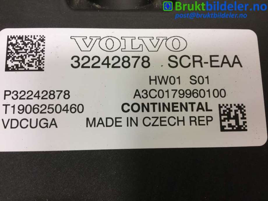 Styreenhet diverse til Volvo XC40 2018-2024  (VOLVO|32242878|A3C0179960100|)