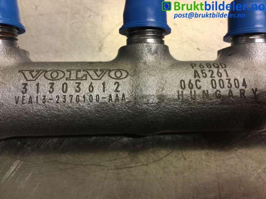 Dyseskinne (fuelrail) til Volvo XC40 2018-2024 (VOLVO|31303612|)