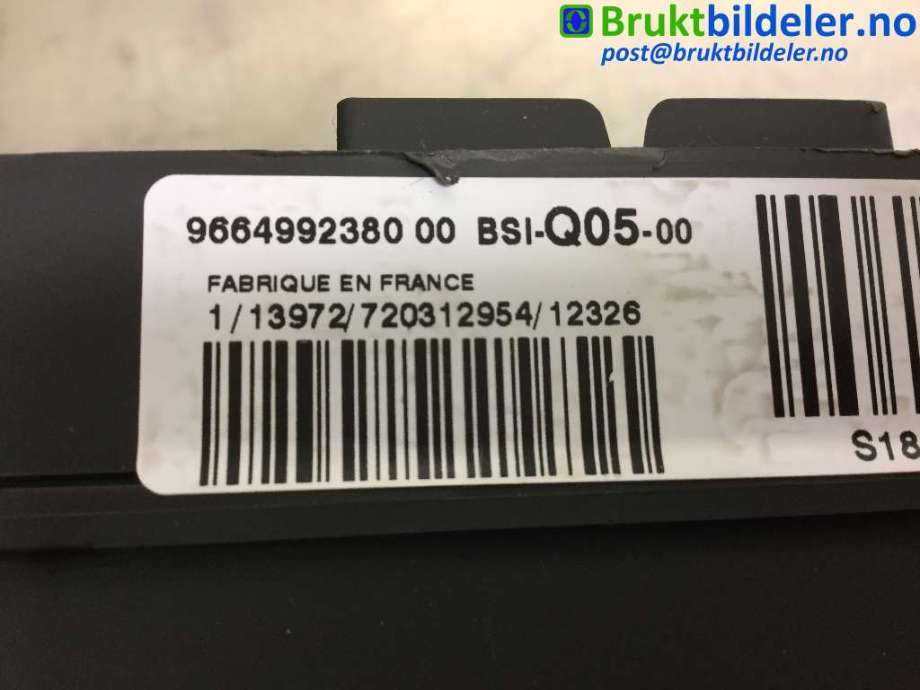 Styreenhet comfort (BCM) til Peugeot 508 2011-2014 (Type I, Fase 1)  (PEUGEOT|96 649 923 80|A2C53383165|)