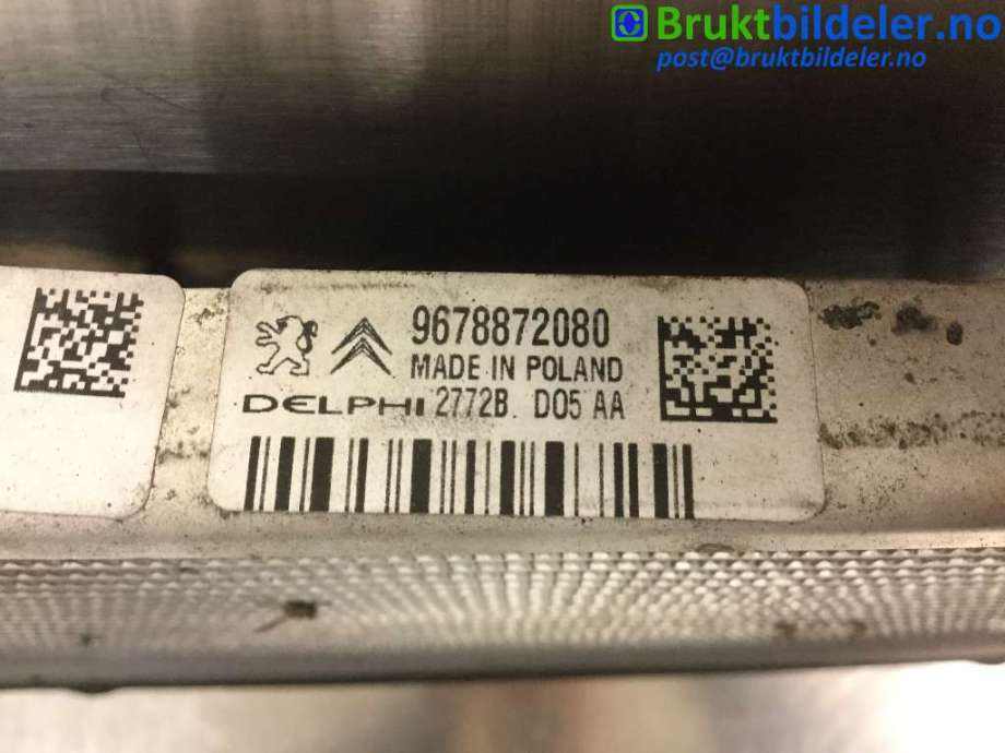 Aircondition radiator til Peugeot 508 2011-2014 (Type I, Fase 1)  (PEUGEOT|9678872080|)