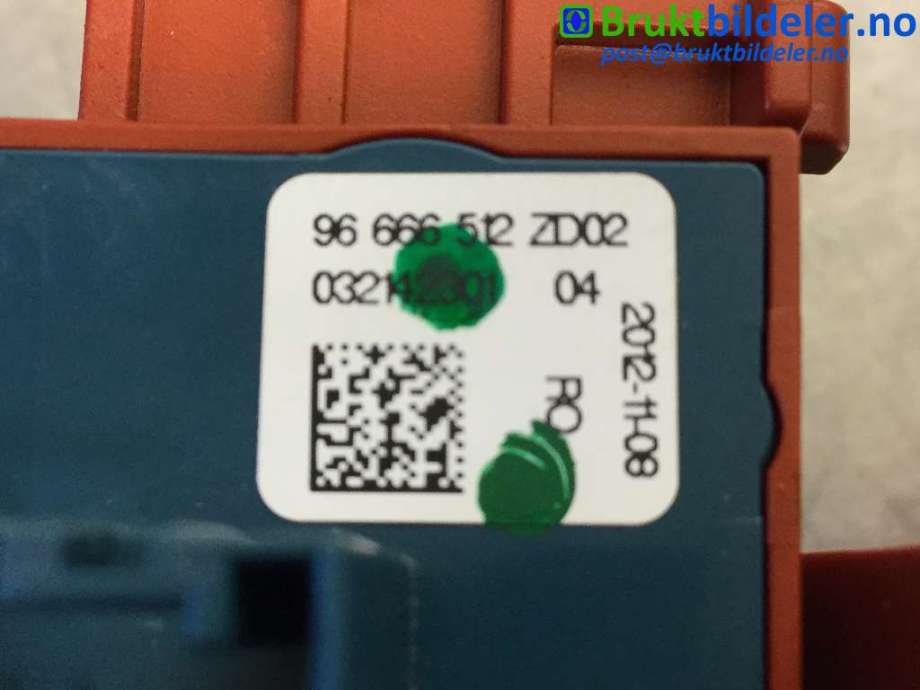 Bryter elektrisk håndbrekk/parkbrems til Peugeot 508 2011-2014 (Type I, Fase 1)  (PEUGEOT|96 666 512 ZD|)