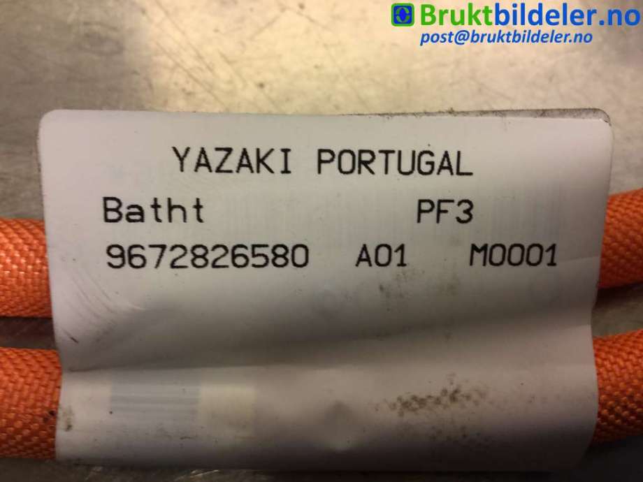 Kabel høy volt (HV) hybrid til Peugeot 508 2011-2014 (Type I, Fase 1)  (PEUGEOT|96 728 265 80|)