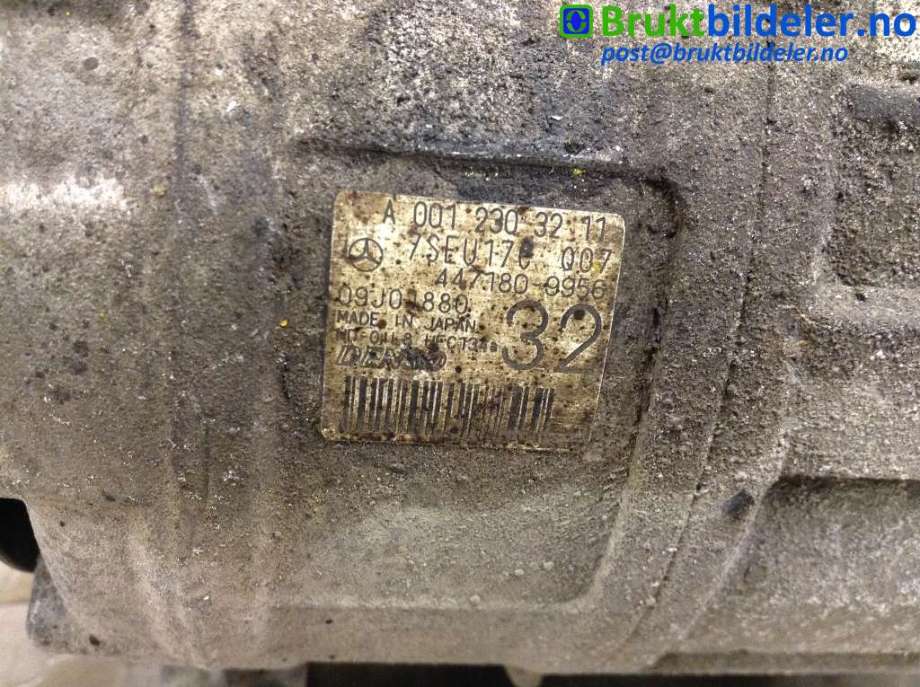 Aircondition kompressor til Mercedes Sprinter 2006-2013 (Fase 1) (906) (906) (MERCEDES|A 001 230 32 11|447180-9956|)