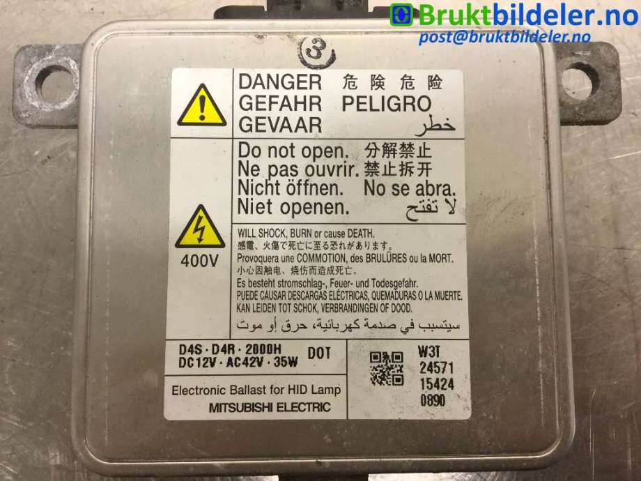 Styreenhet xenon/ballast til Mazda 3 2016-2019 (Type III, Fase 2)  (MAZDA||W3T24571154240890)