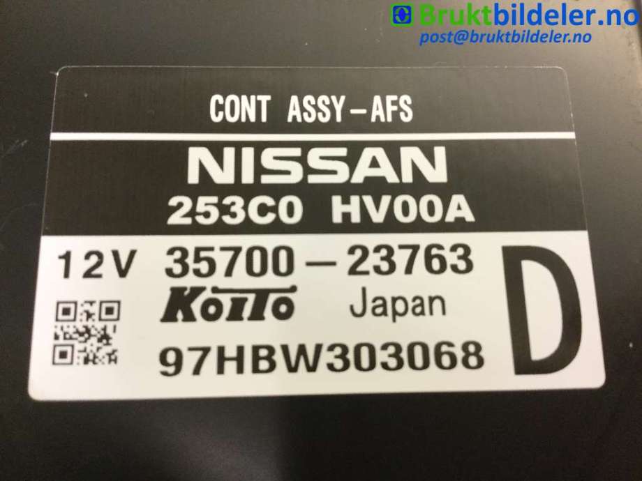 Styreenhet diverse til Nissan Qashqai 2014-2021 (Type II) (NISSAN|253C0 HV00A|35700-23763|)