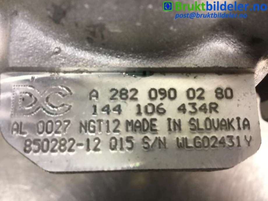 Turbo til Nissan Qashqai 2014-2021 (Type II) (NISSAN|A 282 090 02 80|850282-12|144 106 434R)