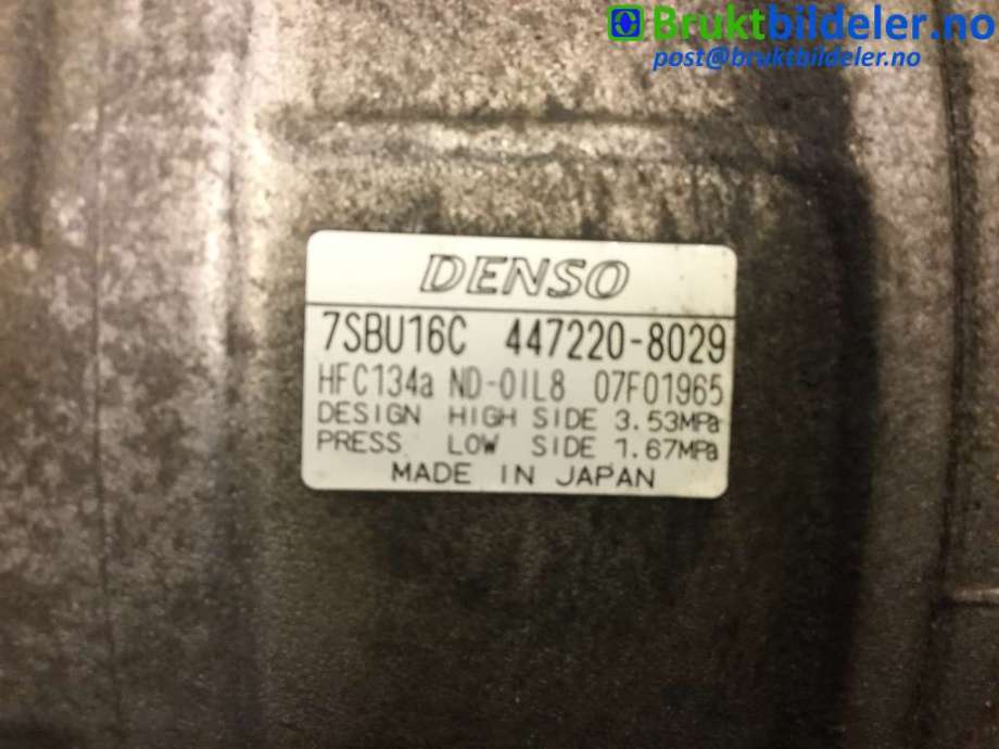 Aircondition kompressor til BMW X3 2003-2006 (Fase 1) (E83) (E83) (BMW||447220-8029|7SBU16C)