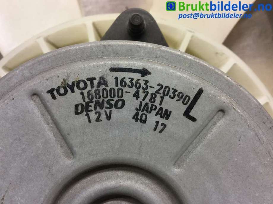 Kjølevifte til Lexus RX 2009-2015 (Type III) (AL10) (AL10) (LEXUS|16363-20390|168000-4781|)
