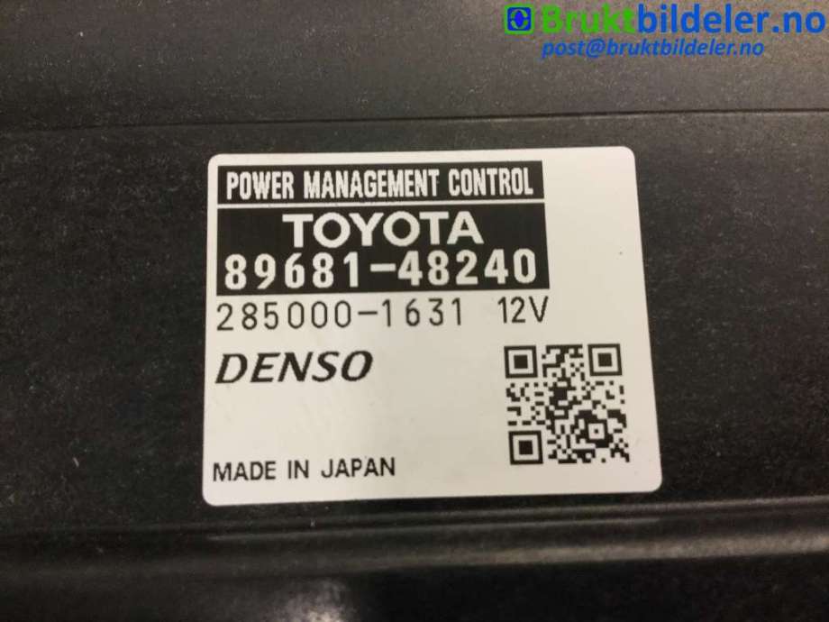 Styreenhet diverse til Lexus RX 2009-2015 (Type III) (AL10) (AL10) (LEXUS|89681-48240|285000-1631|)
