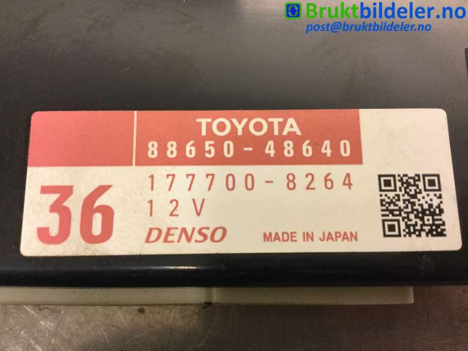 Styreenhet klima/aircondition til Lexus RX 2009-2015 (Type III) (AL10) (AL10) (LEXUS|88650-48640|177700-8264|)