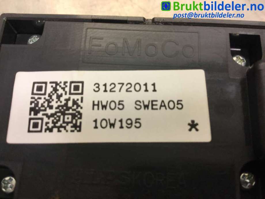 Bryter ruteheis til Volvo S60 2010-2014 (Type II, Fase 1)  (VOLVO|31272011|)