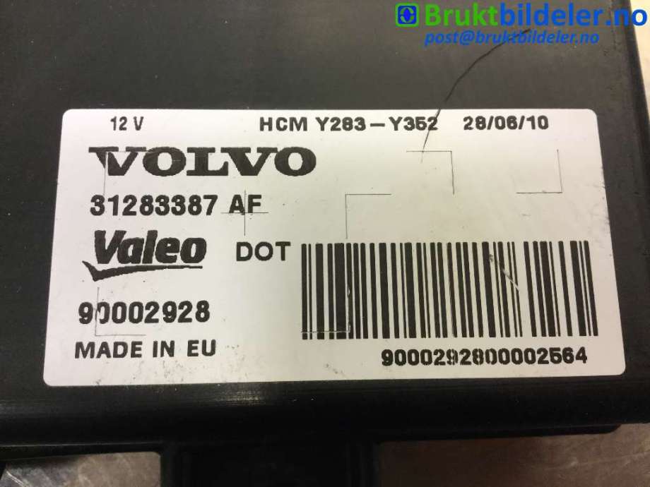 Styreenhet diverse til Volvo S60 2010-2014 (Type II, Fase 1) (VOLVO|31283387 AF|90002928|)