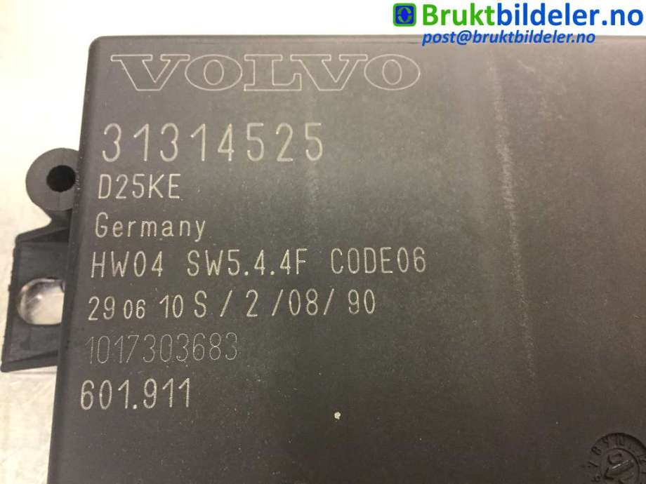 Styreenhet parkering til Volvo S60 2010-2014 (Type II, Fase 1)  (VOLVO|31314525|)