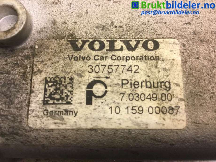 EGR-kjøler til Volvo S60 2010-2014 (Type II, Fase 1)  (VOLVO|30757742|7.03049.00|)