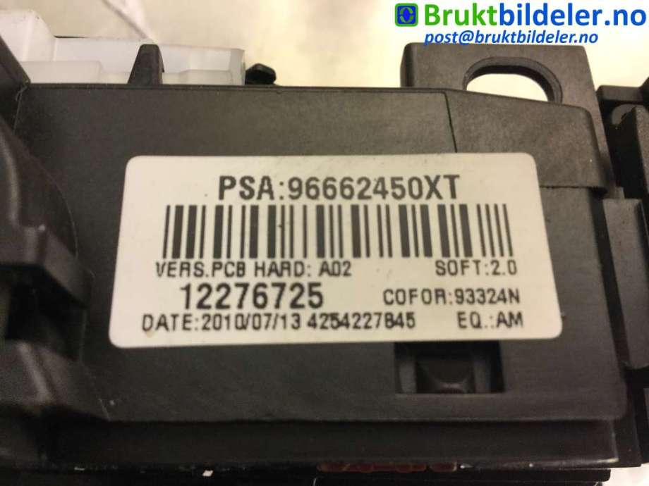 Bryter combi til Citroën Berlingo 2008-2015 (Type II, Fase 1)  (CITROEN|96 662 450 XT|12276725|)