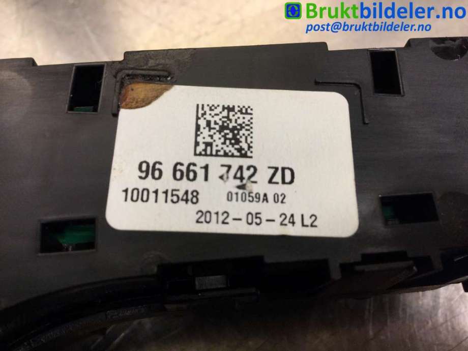 Bryter ruteheis til Citroën DS5 2012-2017  (CITROEN|96 661 742 ZD|10011548|)
