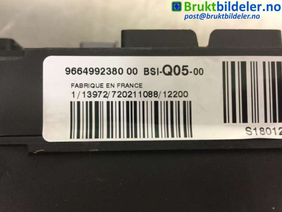 Sikringsboks til Citroën DS5 2012-2017  (CITROEN|96 649 923 80|)