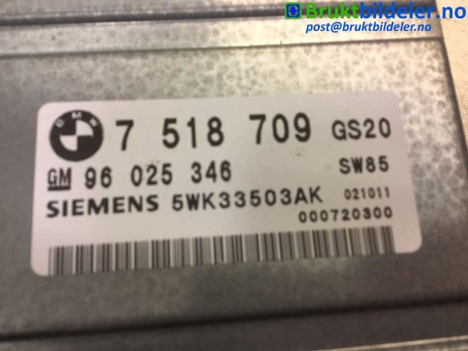 Styreenhet girkasse til BMW X5 2000-2006 (E53) (E53) (BMW|7 518 709|5WK33503AK|96 025 346)