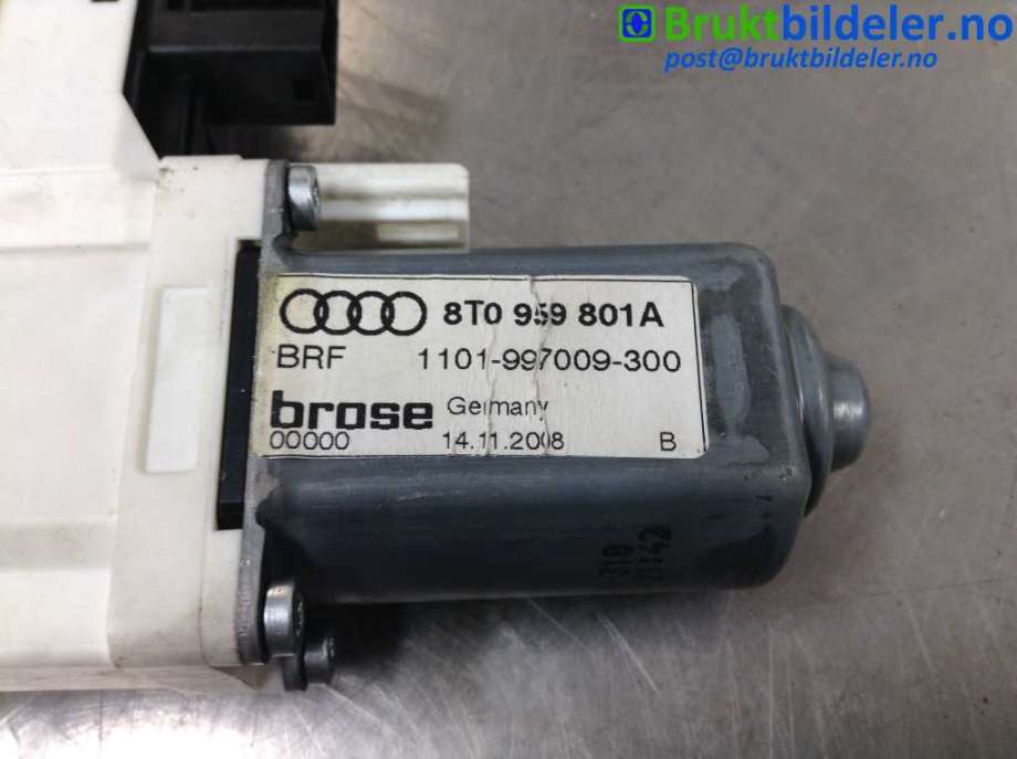 Ruteheis venstre foran til Audi A5 2007-2016 (Type I)  (AUDI|8T0 959 801 A|1101-997009-300|)
