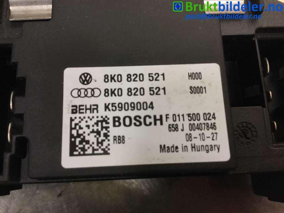 Varmeapparat motstand til Audi A5 2007-2016 (Type I)  (AUDI|8K0 820 521|F 011 500 024|K5909004)