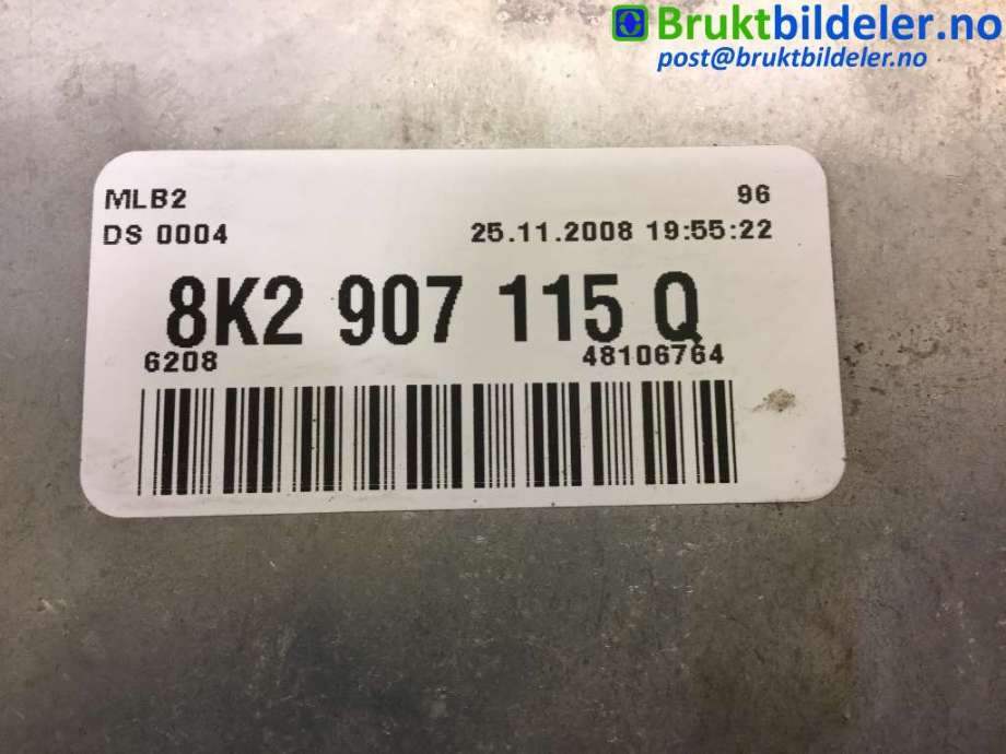 Styreenhet motor til Audi A5 2007-2016 (Type I)  (AUDI|8K2 907 115 Q|0 261 S04 383|)