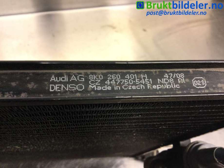 Aircondition radiator til Audi A5 2007-2016 (Type I)  (AUDI|8K0 260 401 H|CZ 447750-5451|)