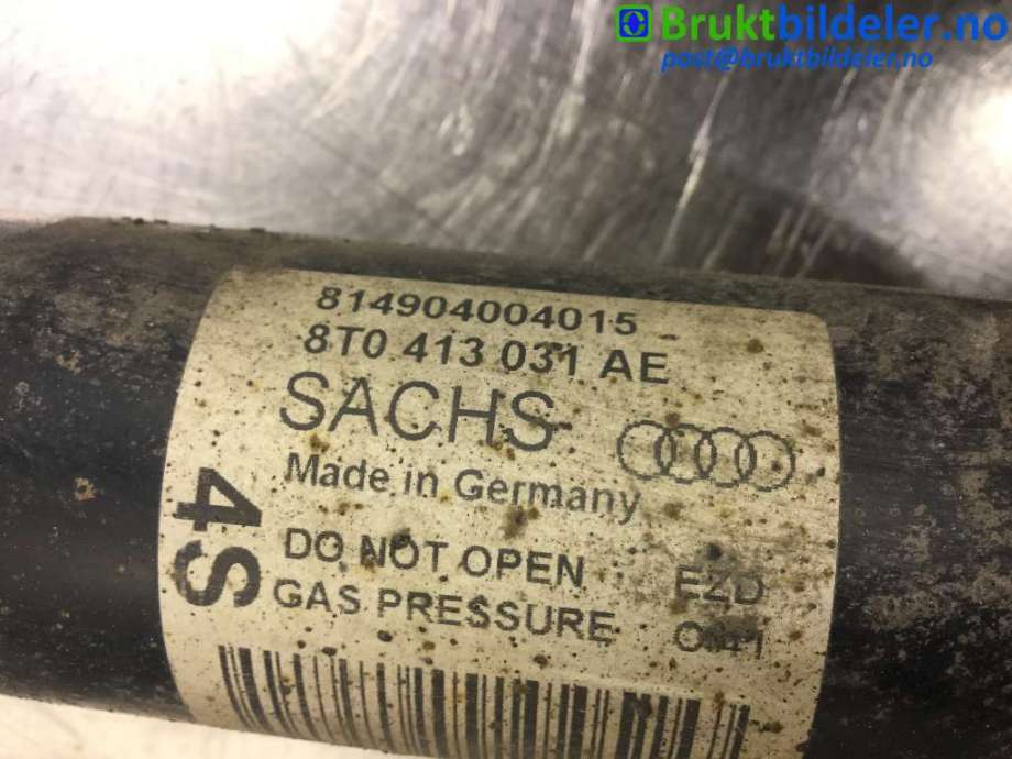 Fjærbein høyre foran til Audi A5 2007-2016 (Type I)  (AUDI|8T0 413 031 AE|814904004015|)