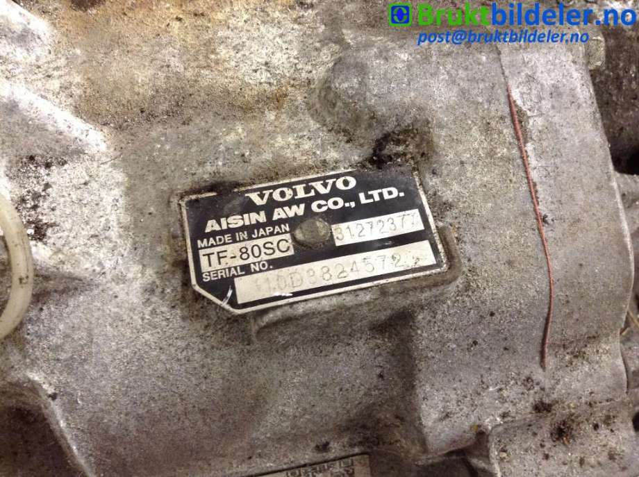 Girkasse automat til Volvo S60 2010-2014 (Type II, Fase 1) (VOLVO|31272377|TF-80SC|10D3824572)