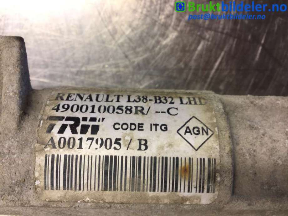 Tannstang elektrisk til Renault Fluence Z.E 2011-2014 (RENAULT|490010058R|A0017905/B|)