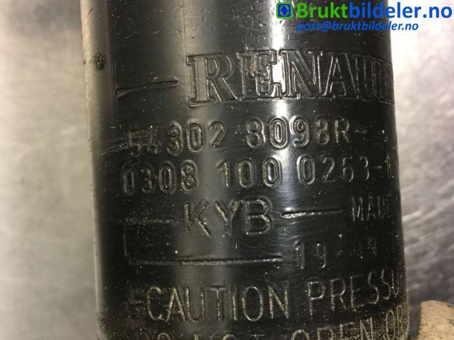 Fjærbein høyre foran til Renault Fluence Z.E 2011-2014 (RENAULT|54302 8098R|)