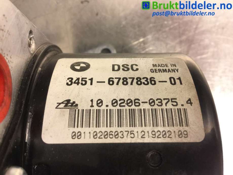 ABS sentral til BMW 1-Serie 2004-2011 (E81/E82/E87/E88) (E81/E82/E87/E88) (BMW|34 51 6 787 836-01|10.0206-0375.4|6 787 837)