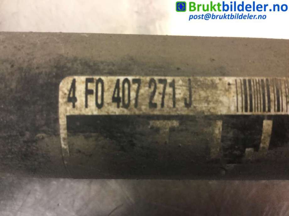 Drivaksel venstre foran til Audi A6, Allroad 2006-2008 (Type II, Fase 1) (C6) (C6) (AUDI|4F0 407 271 J|)