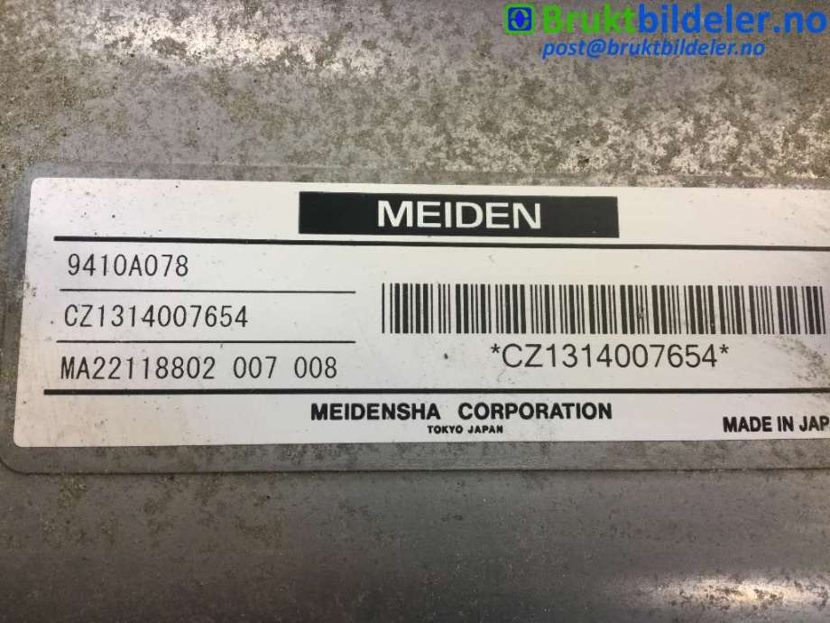 DCDC converter hybrid til Mitsubishi Outlander 2012-2015 (Type III, Fase 1)  (MITSUBISHI|9410A078|CZ1314007654|)