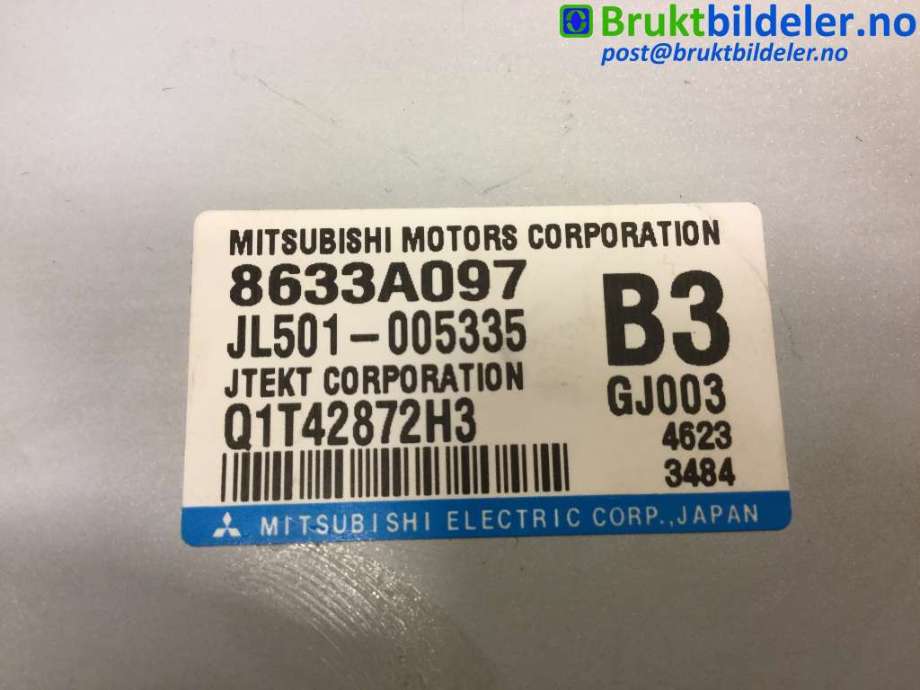 Styreenhet servo til Mitsubishi Outlander 2012-2015 (Type III, Fase 1)  (MITSUBISHI|8633A097|Q1T42872H3|JL501-005335)