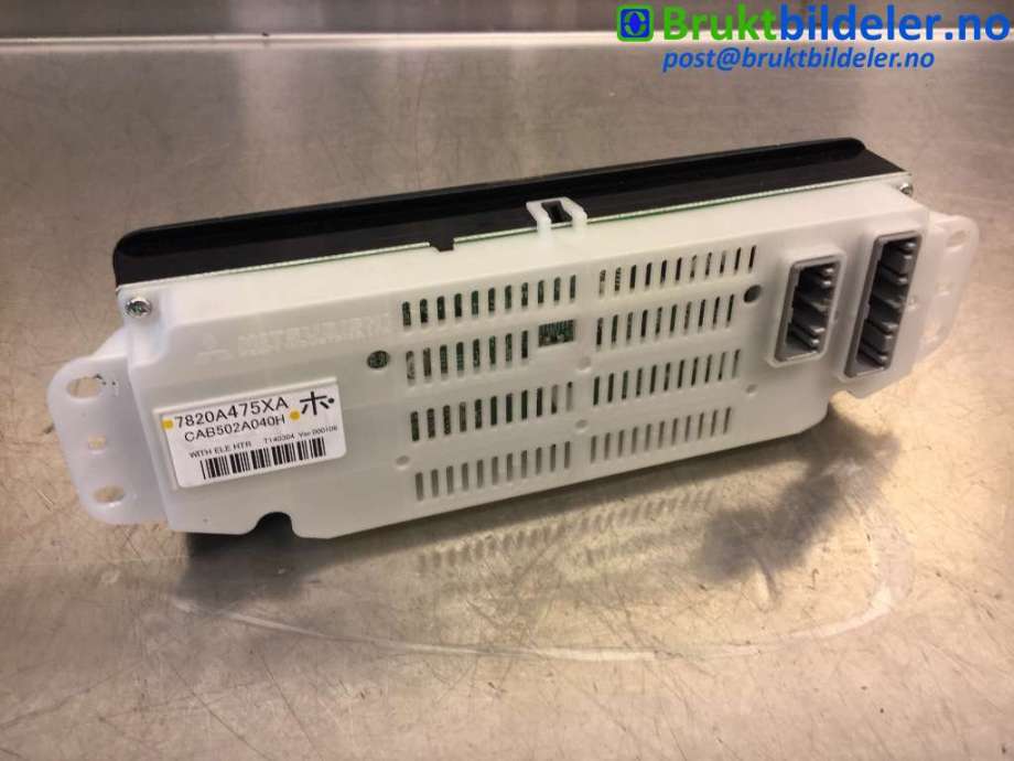 Varmeapparat betjening til Mitsubishi Outlander 2012-2015 (Type III, Fase 1) (MITSUBISHI|7820A475XA|)