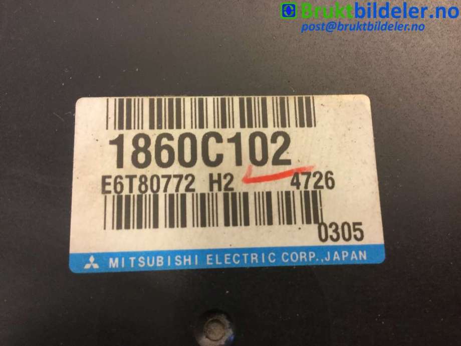 Styreenhet motor til Mitsubishi Outlander 2012-2015 (Type III, Fase 1)  (MITSUBISHI|1860C102|)