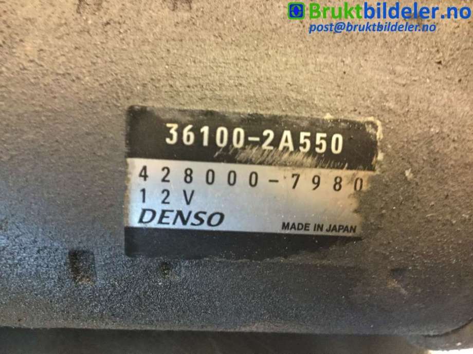 Starter diesel til Kia Sportage 2010-2016 (Type III)  (KIA|36100-2A550|428000-7980|)