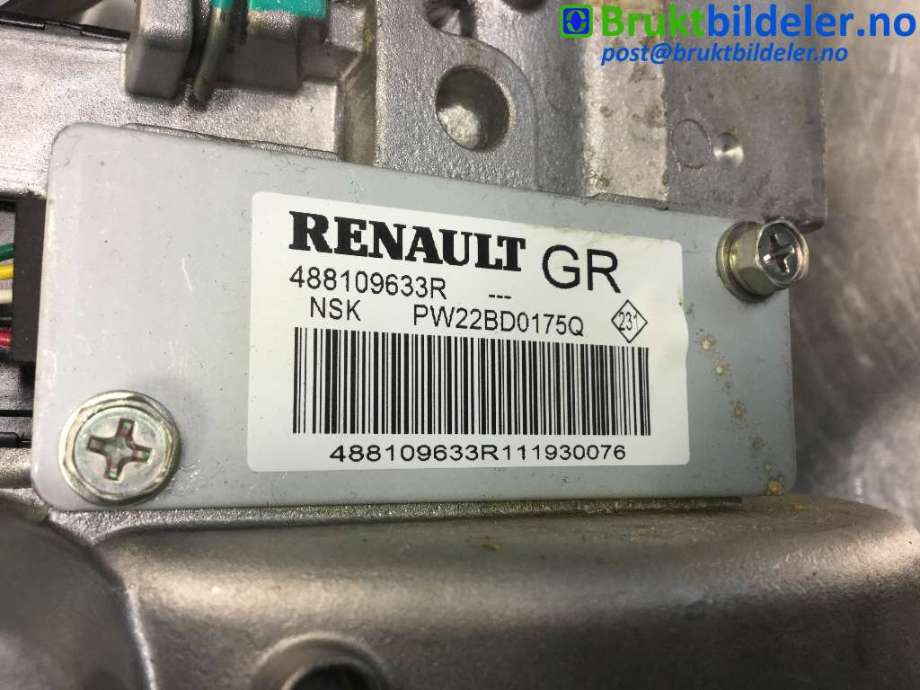 Rattaksel elektrisk servo til Renault Fluence Z.E 2011-2014  (RENAULT|0|EAWCEC-060J|)